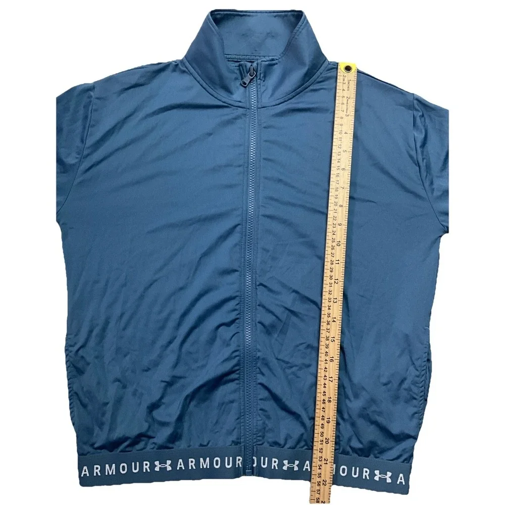 Under Armour Full‎ Zip Long Sleeve Jacket Womens S Blue
